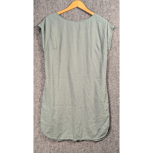 Patagonia Dresses & Skirts - Patagonia Lyocell Shift Dress Green Short Sleeve Casual Travel Dress Womens